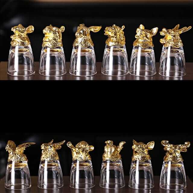 Zodiac Sign Shot Glasses(Set of 12)